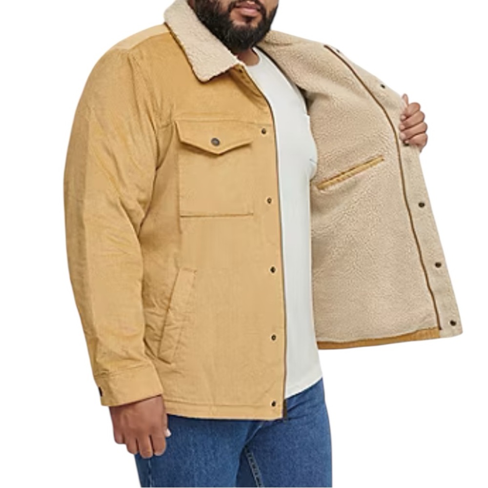 Levi's Corduroy Mens Wind Resistant Big and Tall Midweight Trucker Jacket 3X NWT - Picture 4 of 7